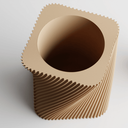 Virela – ghiveci elegant cu striații în spirală