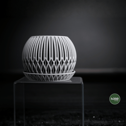 Alva | ghiveci decorativ sculptural cu bază integrată