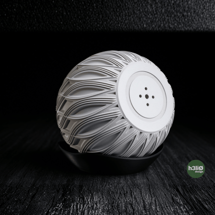 Tavo | ghiveci decorativ cu farfurie, design geometric