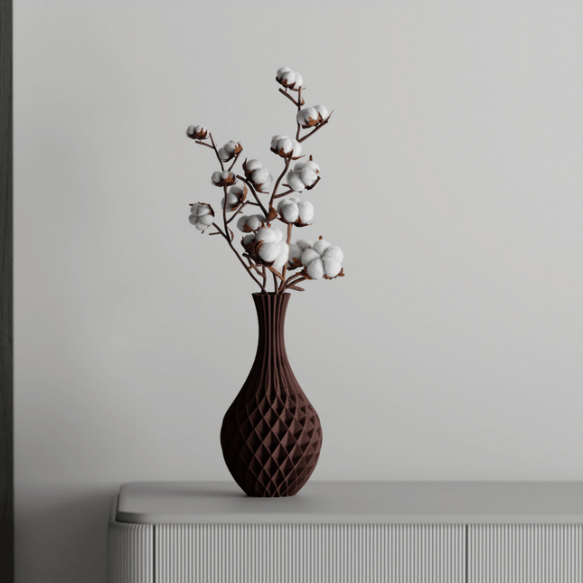 Celestra – vază cu model geometric în spirală