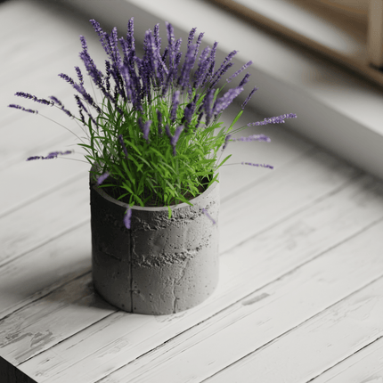 Alera – ghiveci cu textură de beton brut, design contemporan