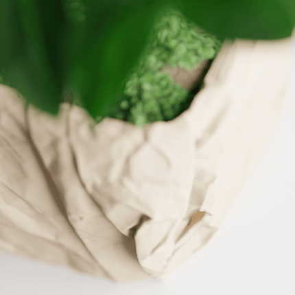 Velistra | ghiveci decorativ cu textură tip hârtie mototolită – formă pătrată