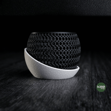 Zaris | ghiveci decorativ cu textură ondulată