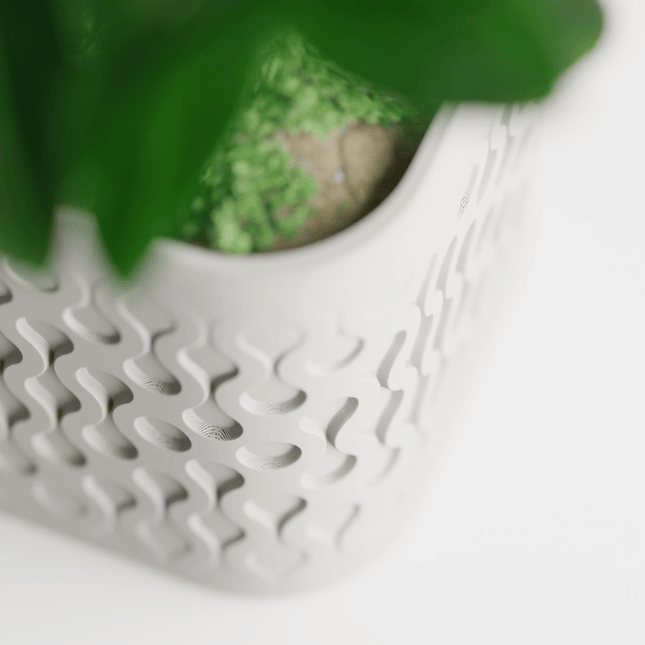 Mirava | ghiveci decorativ cu textură fluidă