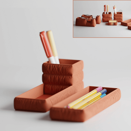 Mallio – suport pentru pixuri și accesorii cu design moale tip pernă