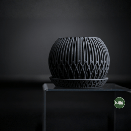 Alva | ghiveci decorativ sculptural cu bază integrată