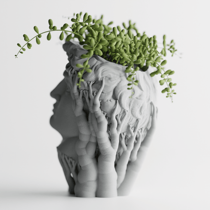 Davide | ghiveci sculptural cu design artistic organic