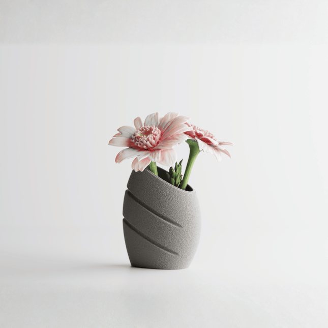 Clerio | vază decorativă modernă cu tăieturi diagonale