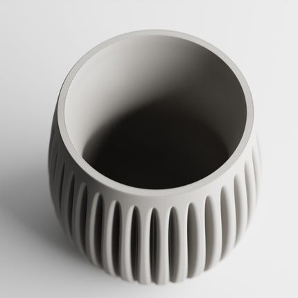 Aurea | ghiveci decorativ modern cu striații verticale