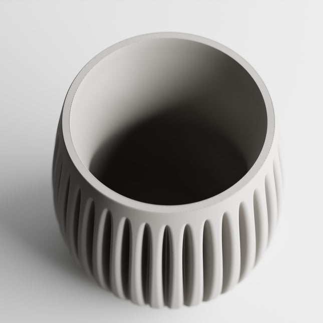 Aurea | ghiveci decorativ modern cu striații verticale