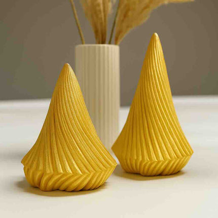 Gracio | decoratiune brad tealight sculptural, set 2