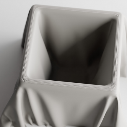 Auron – ghiveci cu textură tip mătase, design Silk Cloth