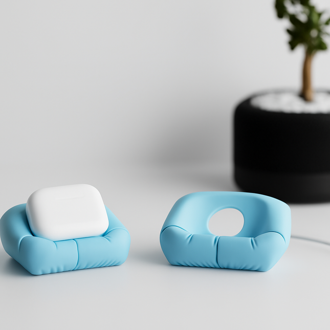Erisca – suport MagSafe pentru AirPods cu design tip pernă