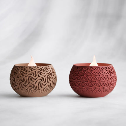 Thalor – set suporturi pentru lumânări cu modele geometrice