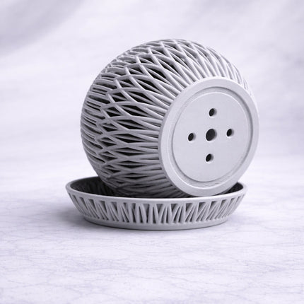 Alva | ghiveci decorativ sculptural cu bază integrată