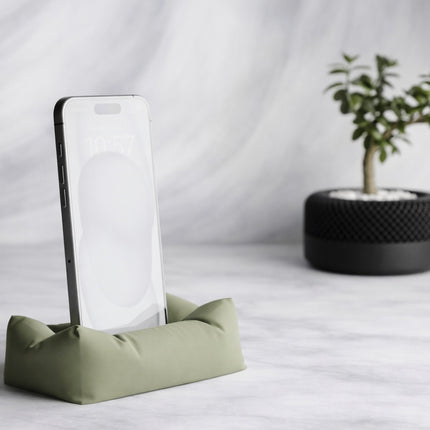 Zafiro | suport de telefon tip pernă, design minimalist și elegant