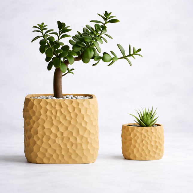 Lucira – ghiveci cu textură organică de rocă