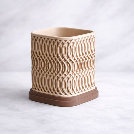 Rheea | ghiveci decorativ cu design ondulat