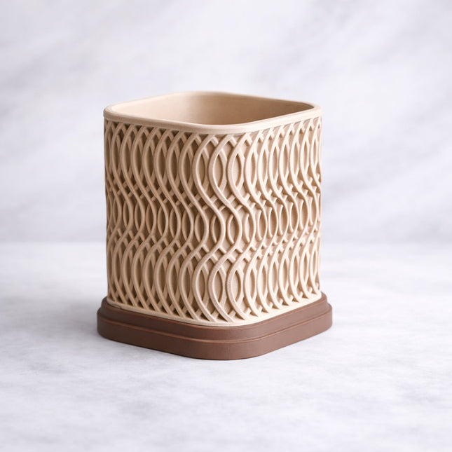 Rheea | ghiveci decorativ cu design ondulat