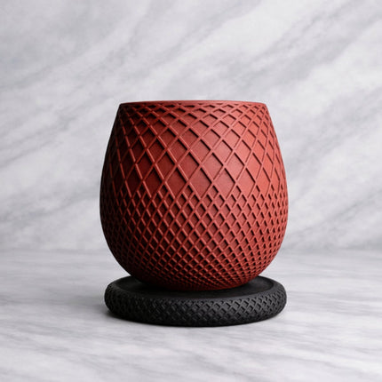 Selio | ghiveci decorativ cu textură geometrică