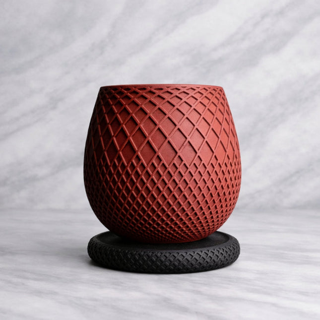 Selio | ghiveci decorativ cu textură geometrică