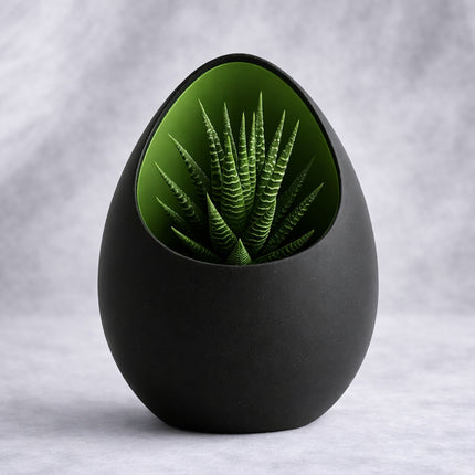 Ventor – ghiveci cu design organic și interior colorat
