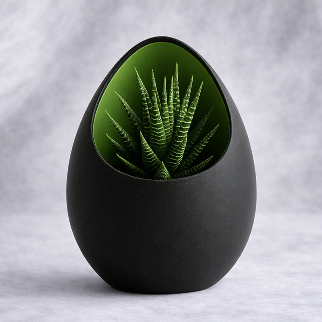 Ventor – ghiveci cu design organic și interior colorat