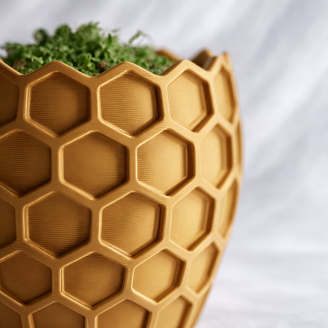 Cava | ghiveci decorativ inspirat din structura fagurelui