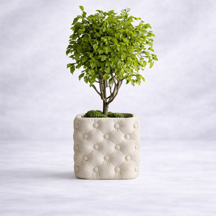 Favora | ghiveci decorativ modern cu textură matlasată