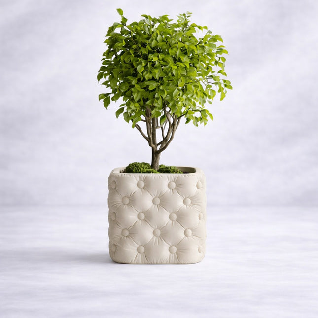 Favora | ghiveci decorativ modern cu textură matlasată