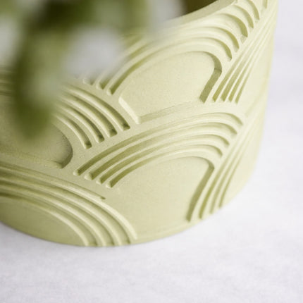 Karon | ghiveci decorativ cu model geometric arcuit