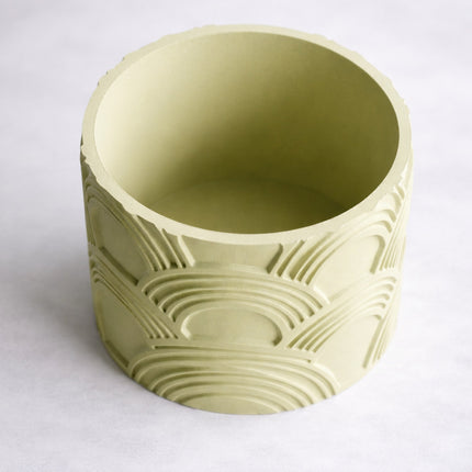 Karon | ghiveci decorativ cu model geometric arcuit