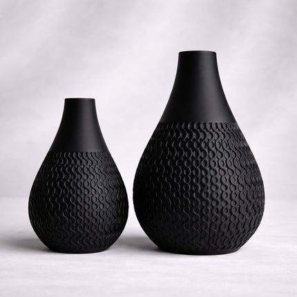 Verda | vază decorativă texturată cu siluetă elegantă