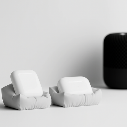 Valio | suport AirPods / accesorii, design soft pillow