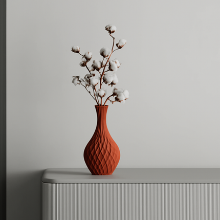 Celestra – vază cu model geometric în spirală