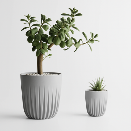 Auralis – ghiveci cu nervuri fine și formă elegantă