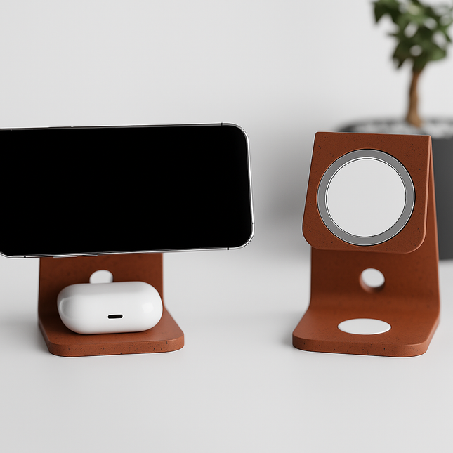 Elyona – suport MagSafe dual pentru iPhone și AirPods