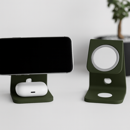 Elyona – suport MagSafe dual pentru iPhone și AirPods