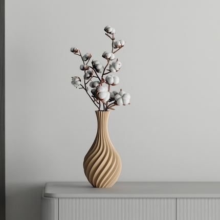 Velis – vază cu linii spiralate fluide