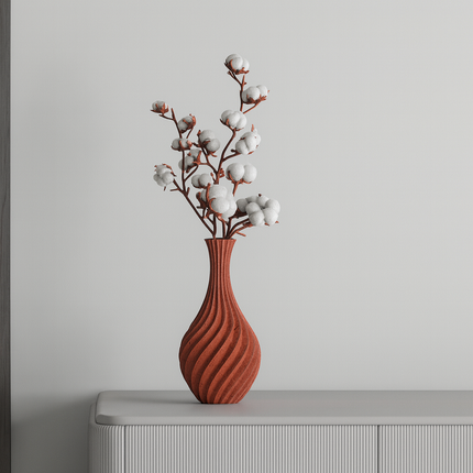 Velis – vază cu linii spiralate fluide