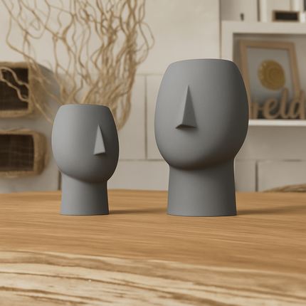 Aethra | vază decorativă modernă în formă de chip