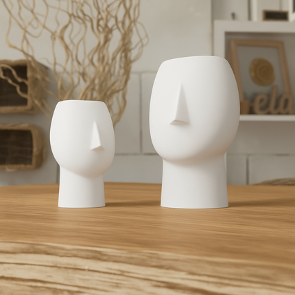 Aethra | vază decorativă modernă în formă de chip