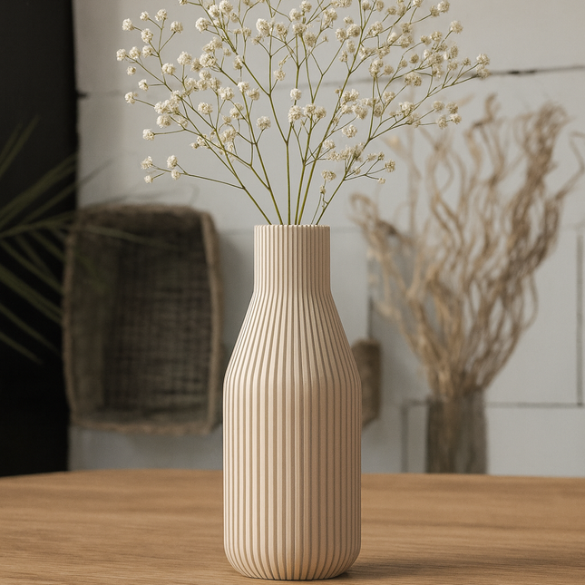 Ophea | vază decorativă minimalistă cu design nervurat