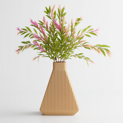 Zepha | vază modernă cu textură verticală și formă arhitecturală