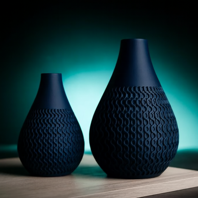 Verda | vază decorativă texturată cu siluetă elegantă