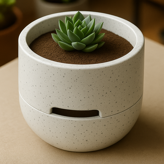 Marisma | ghiveci self-watering cu design minimalist