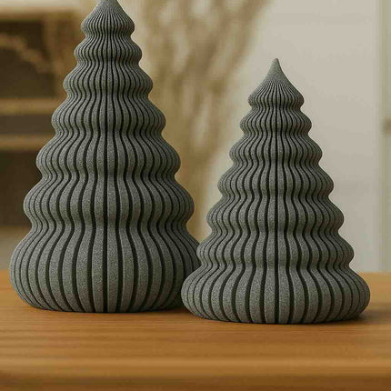 Natalis | decoratiune brad tealight sculptural, set 2