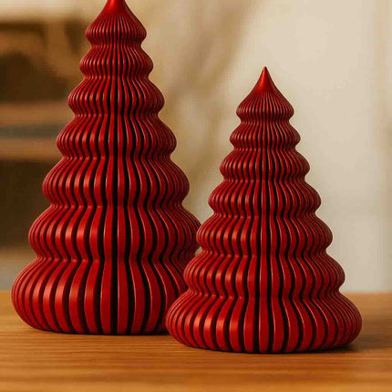 Natalis | decoratiune brad tealight sculptural, set 2