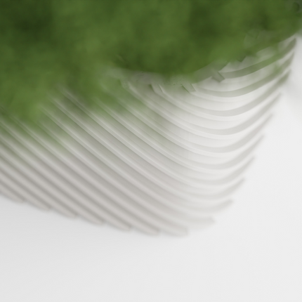 Seron – ghiveci rectangular cu textură fină și colțuri rotunjite