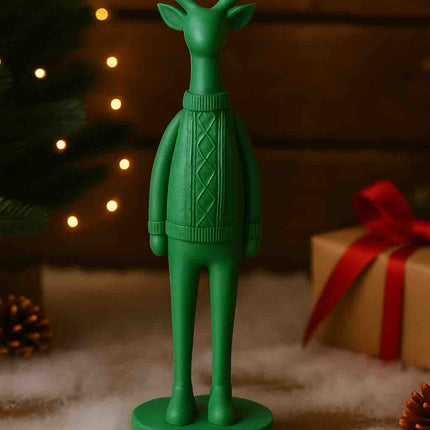 Snowelle | Set 3 figurine ren decorativ de Crăciun